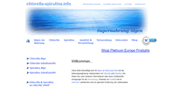 Desktop Screenshot of chlorella-spirulina.info